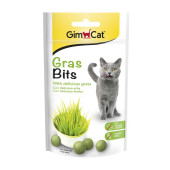 Хрупкаво лакомство за котки  GIMCAT Grasbits 50гр. с котешка трева 
